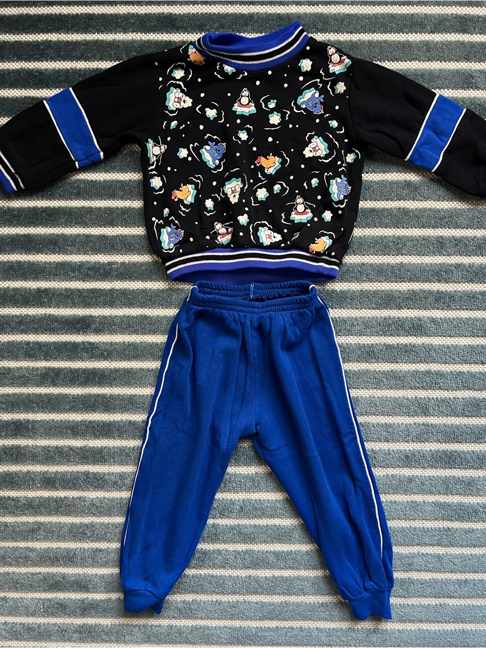 Vintage 90s Fisher-Price Kidswear Arctic Matching Sweatsuit Set
